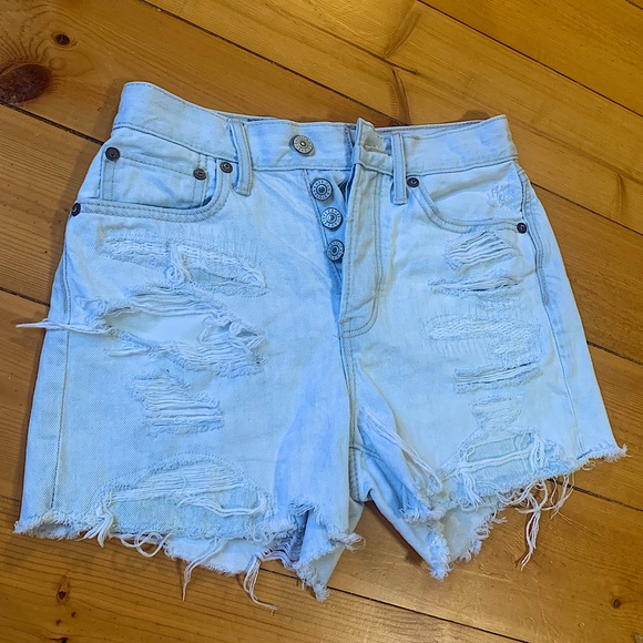 American Eagle Outfitters Pants - American Eagle Light Blue Jean Mom Shorts NWOT